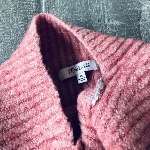 Madewell Thick Cozy Salmon Pink Sweater Top XS - Picture 4 of 4